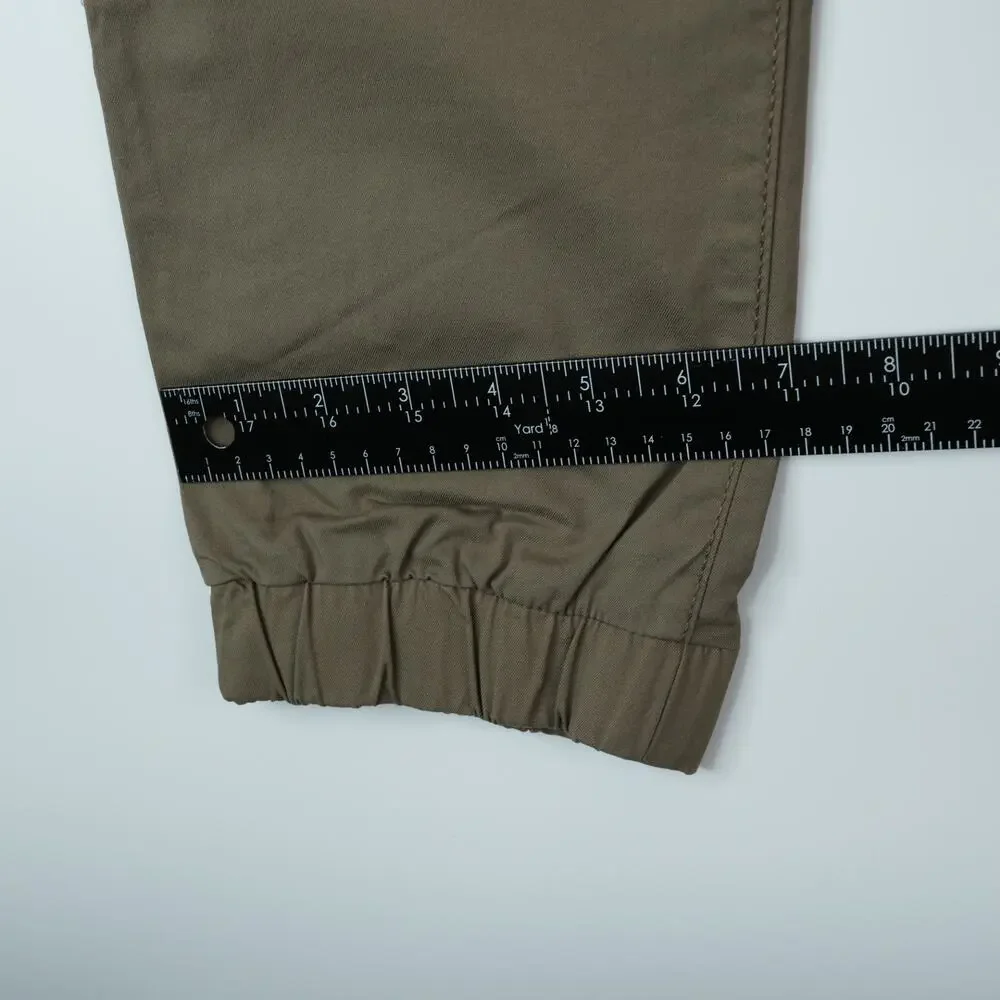 Old Navy Tech‎ Jogger Youth XXL (18) Brown Built in Flex Zip Pockets Drawstrings